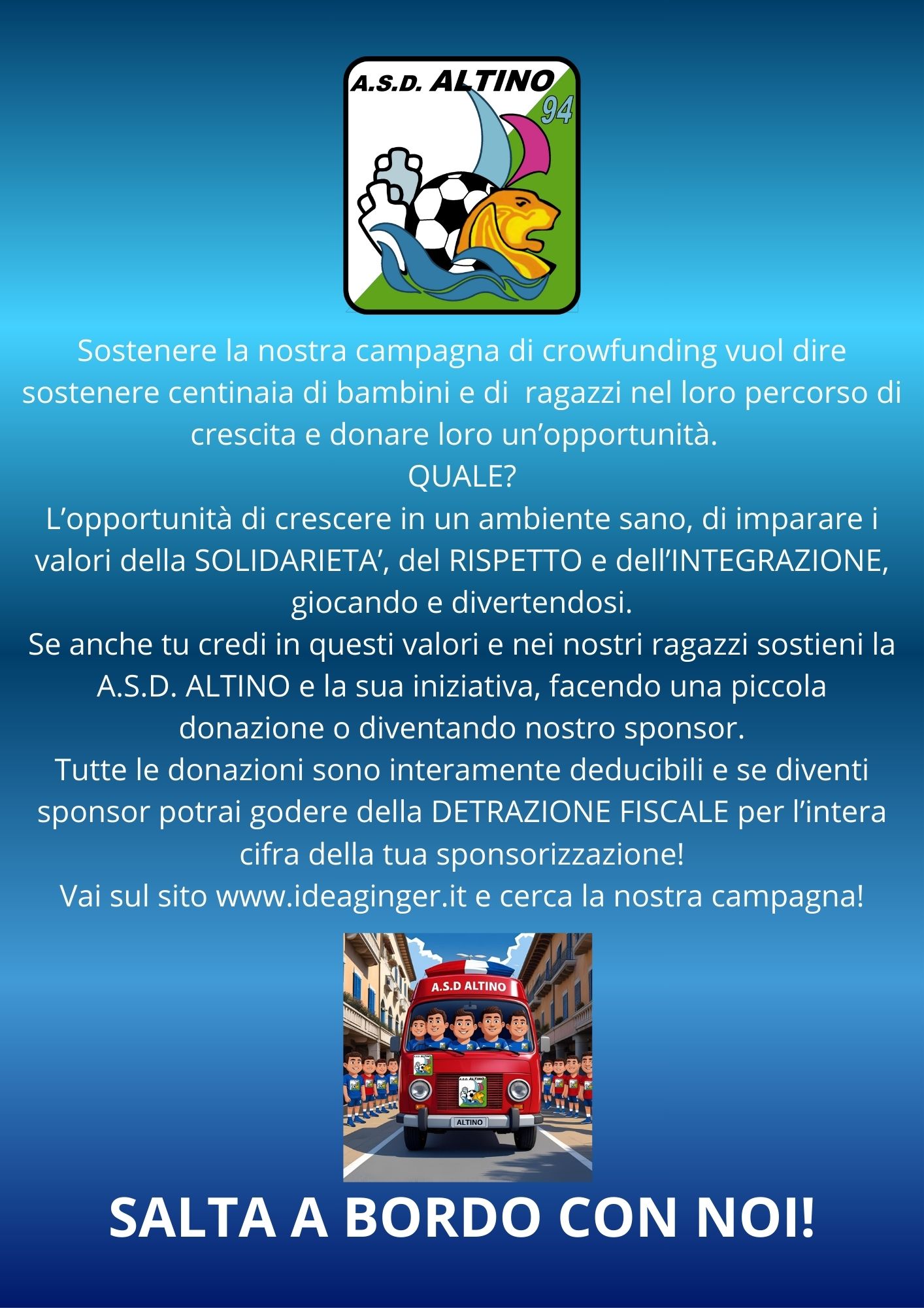 SALTA A BORDO CON NOI!